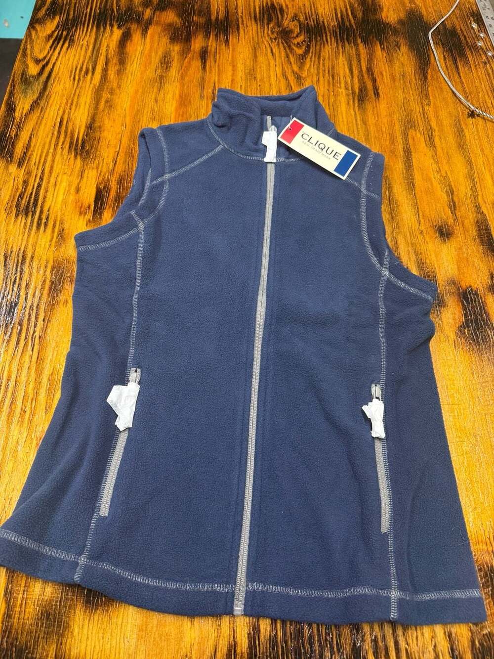 Clique Powder Recycled Fleece Womens Vest Size S Dark Navy